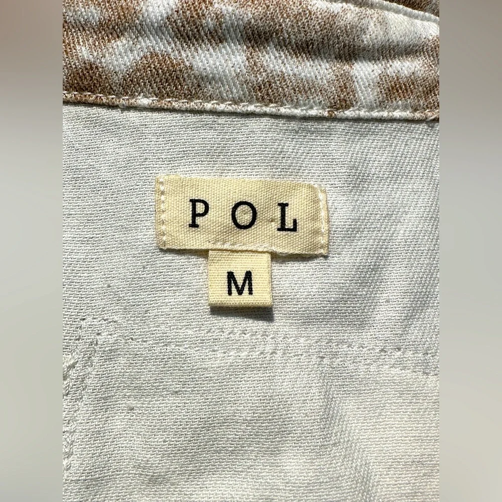 POL Tie Dye Raw Edge Shacket - Picture 10 of 11